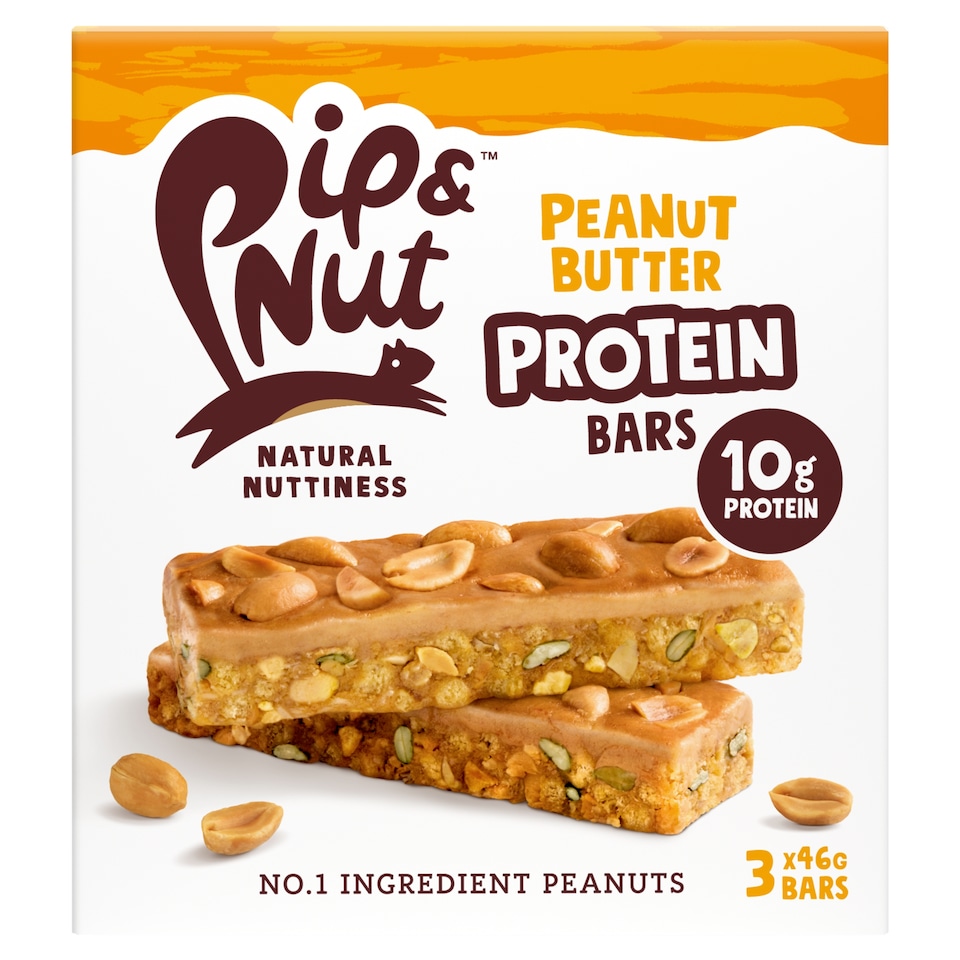 image 1 of Pip & Nut Protein Peanut Butter Bar 3 x 46g