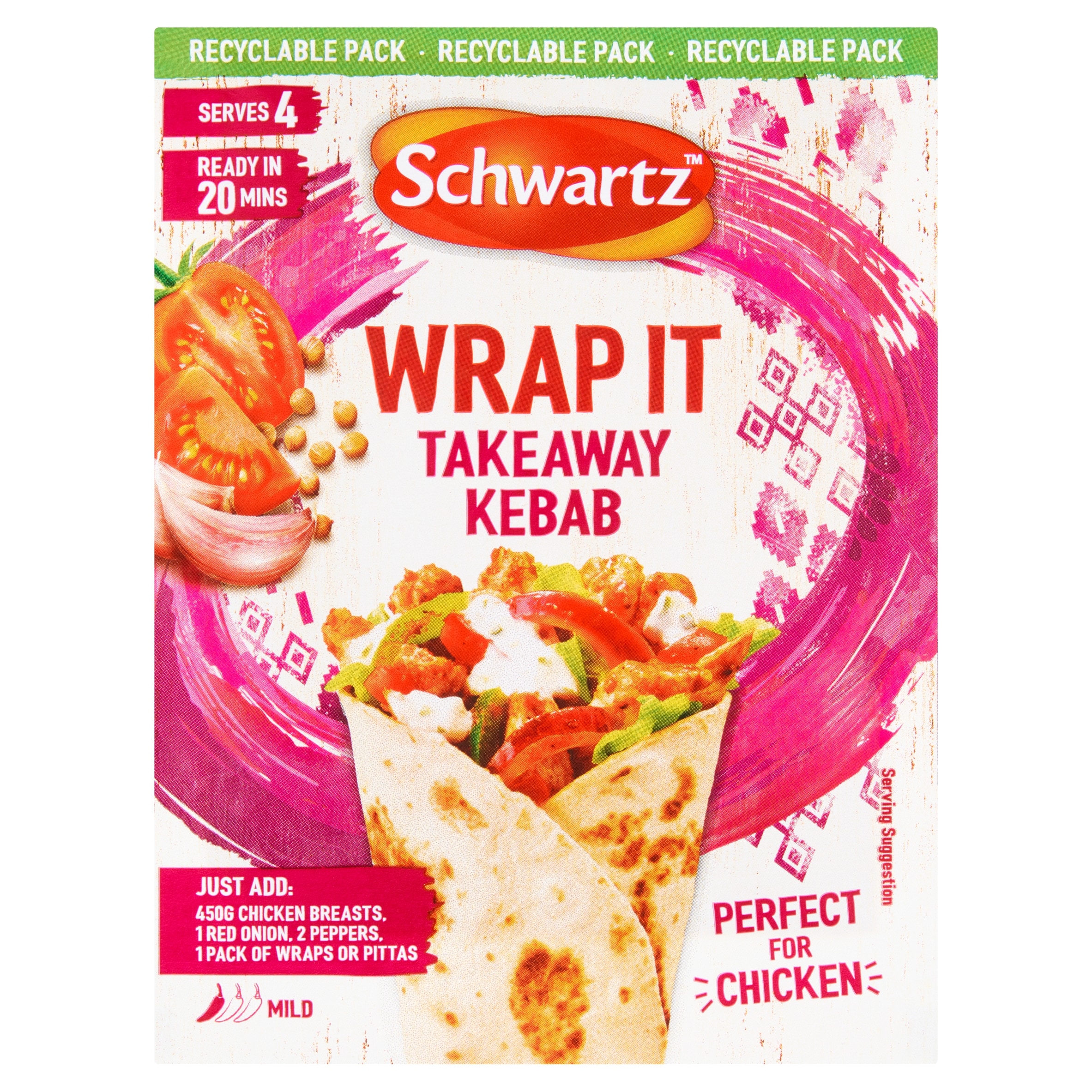 Schwartz Wrap It Takeaway Kebab Recipe Mix 30g
