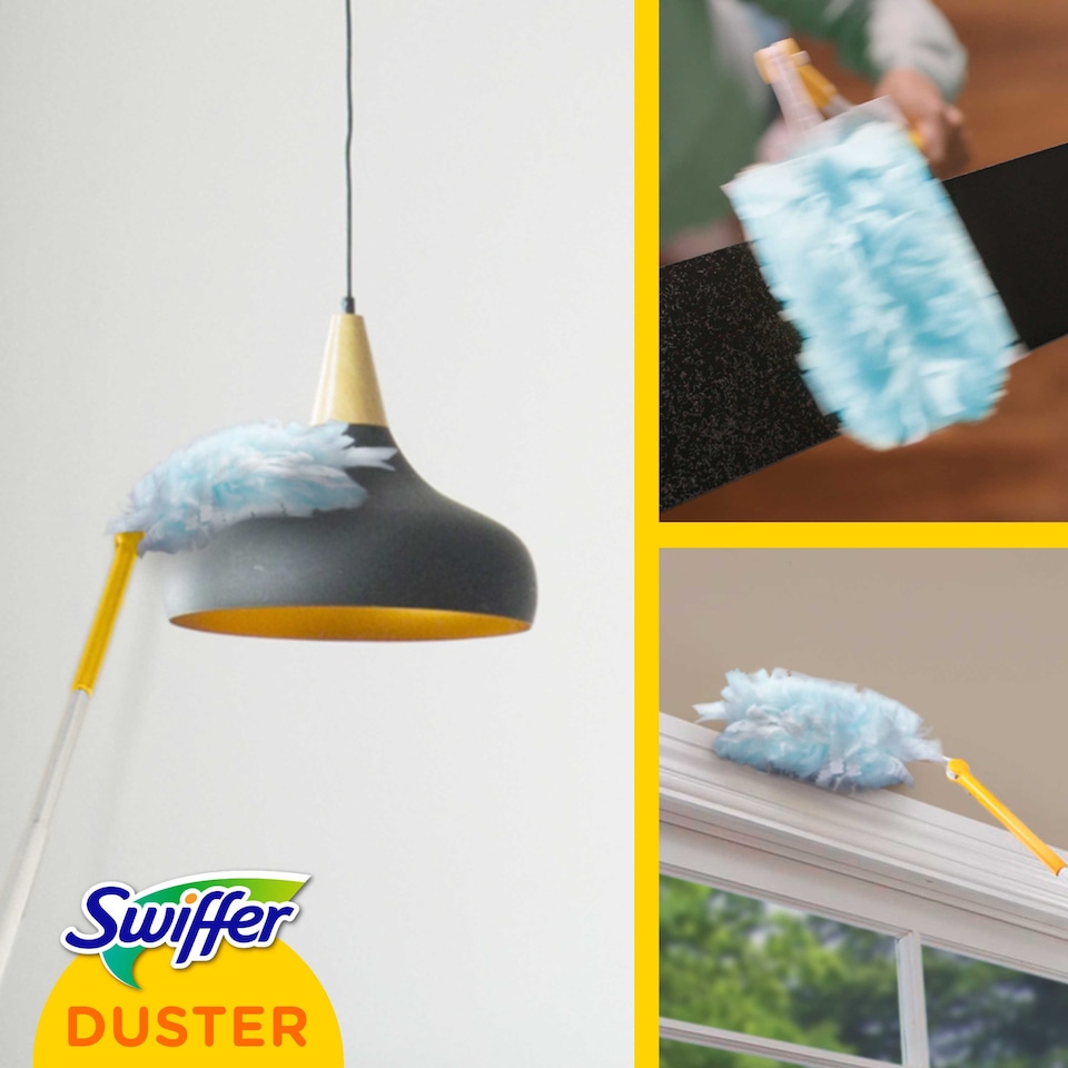 image 1 of Swiffer  XXL Trap & Lock Floor Dusting Kit (1 Handle + 2 Duster Refills)
