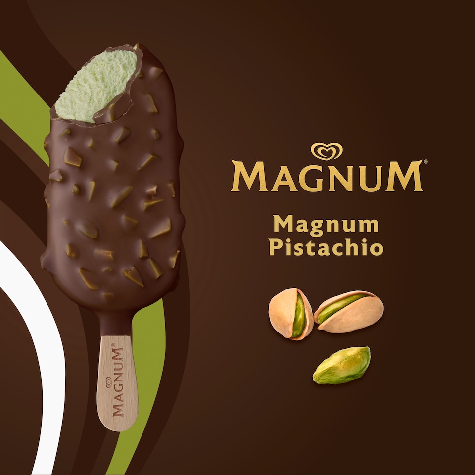 image 1 of Magnum Pistachio Ice Cream 3 x 100ml