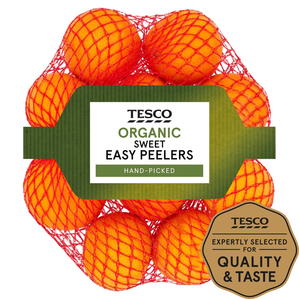Tesco Organic Sweet Easy Peeler Minimum 4 Pack Tesco Groceries