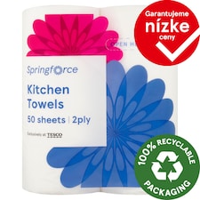 Springforce Kuchynské utierky 2 vrstvy 2 kotúče
