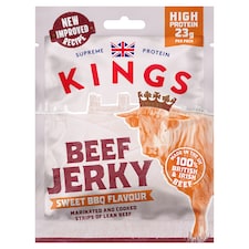 Kings British Beef Jerky Bbq Flavour 60G