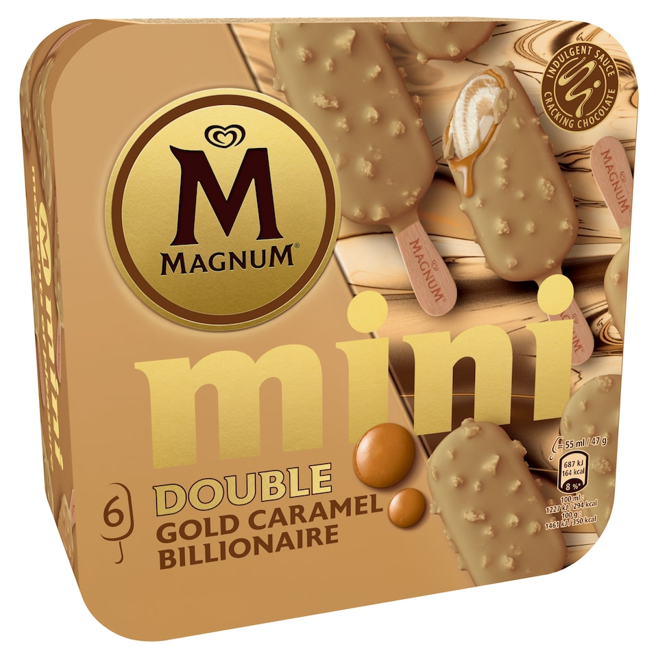 obrázok 1 z Magnum Mini Double Gold Billionaire zmrzlina 6 x 55 ml