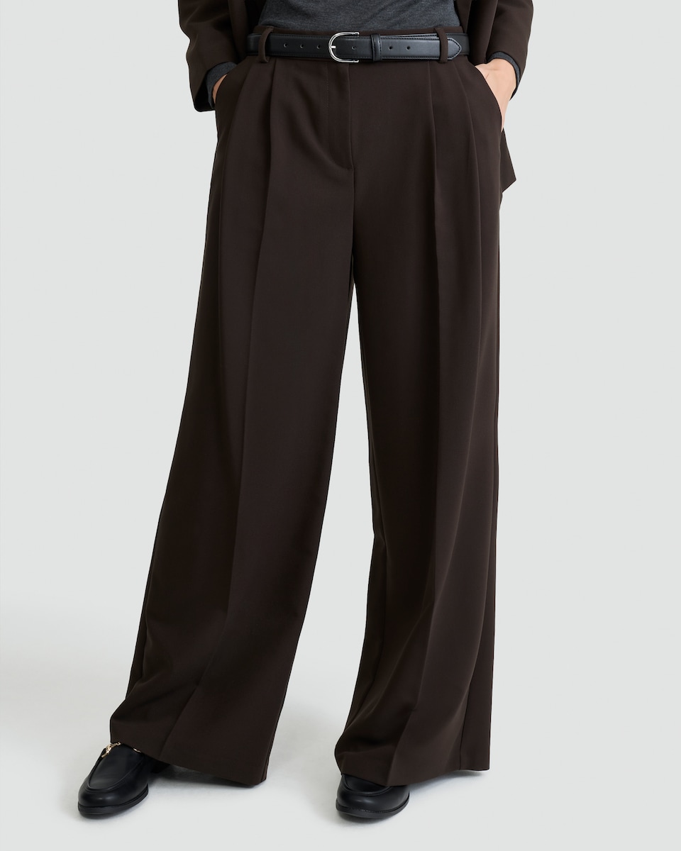 image 1 of F&F Super Wide Leg Trousers in Multi