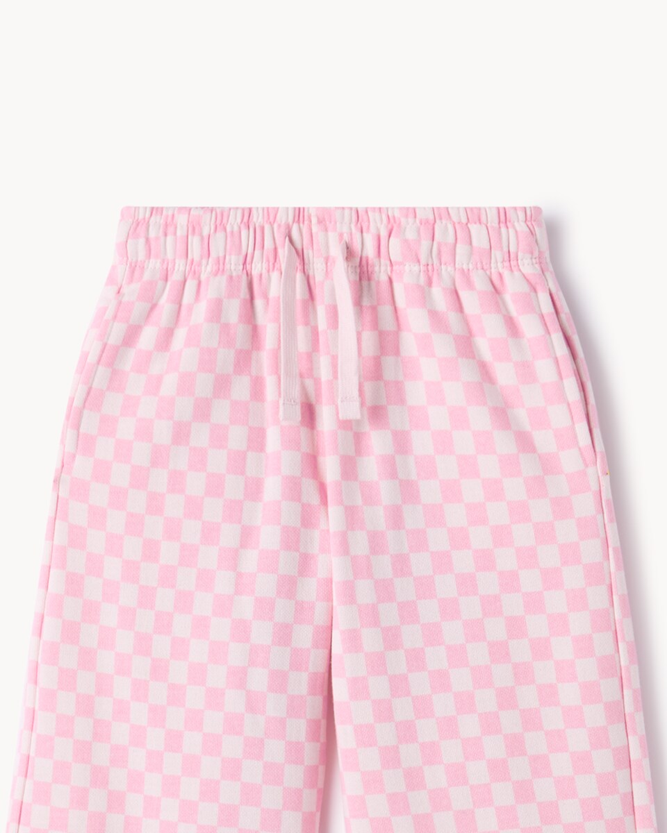 image 1 of F&F Girls Cotton Rich Halloween Pumpkin Sweatshirt and Trousers Set in Multi Pink