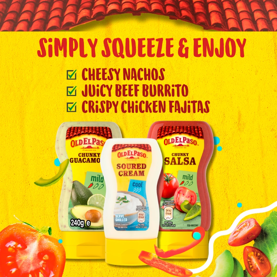 image 1 of Old El Paso Squeezy Chunky Salsa 238G