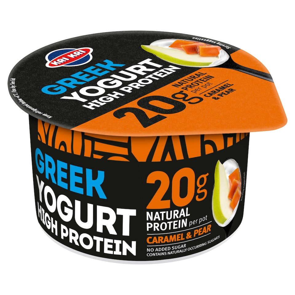 Kri Kri Caramel & Pear High Protein Greek Yogurt 190g