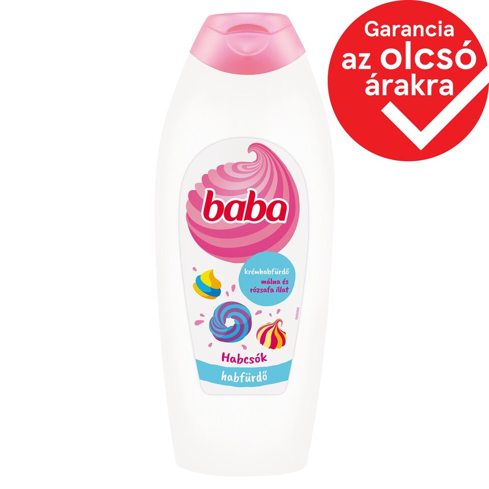 Baba málna és rózsafa illat krémhabfürdő 750 ml