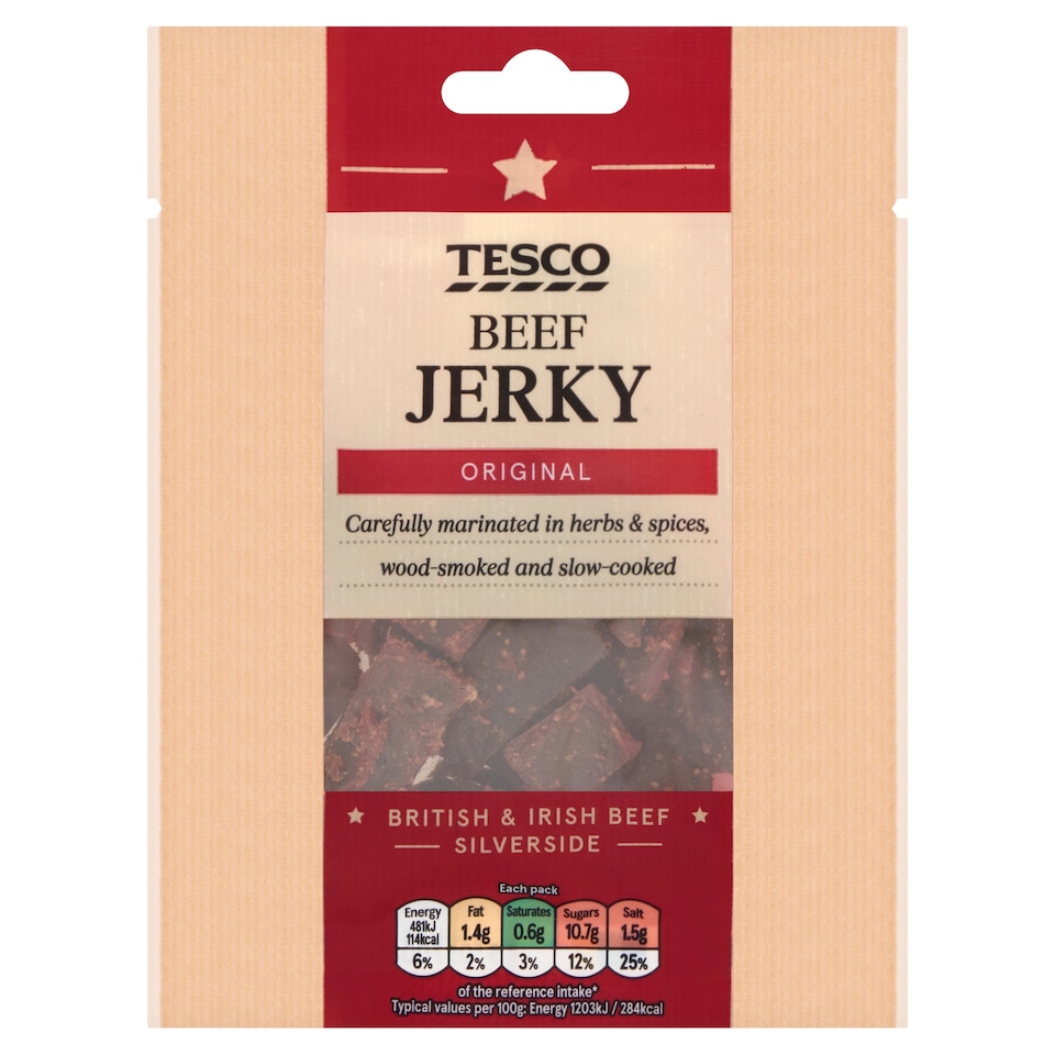 Tesco Beef Jerky - Original 40g