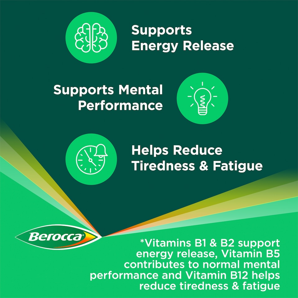 image 1 of Berocca Orange Effervescent Vitamin Energy Tablets 45s