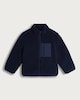 image 5 of F&F Boys Fleece Pocket Front Zip Up Jacket in Navy