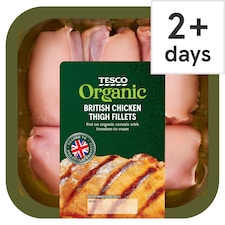 Tesco Organic Chicken Thigh Fillet 400G