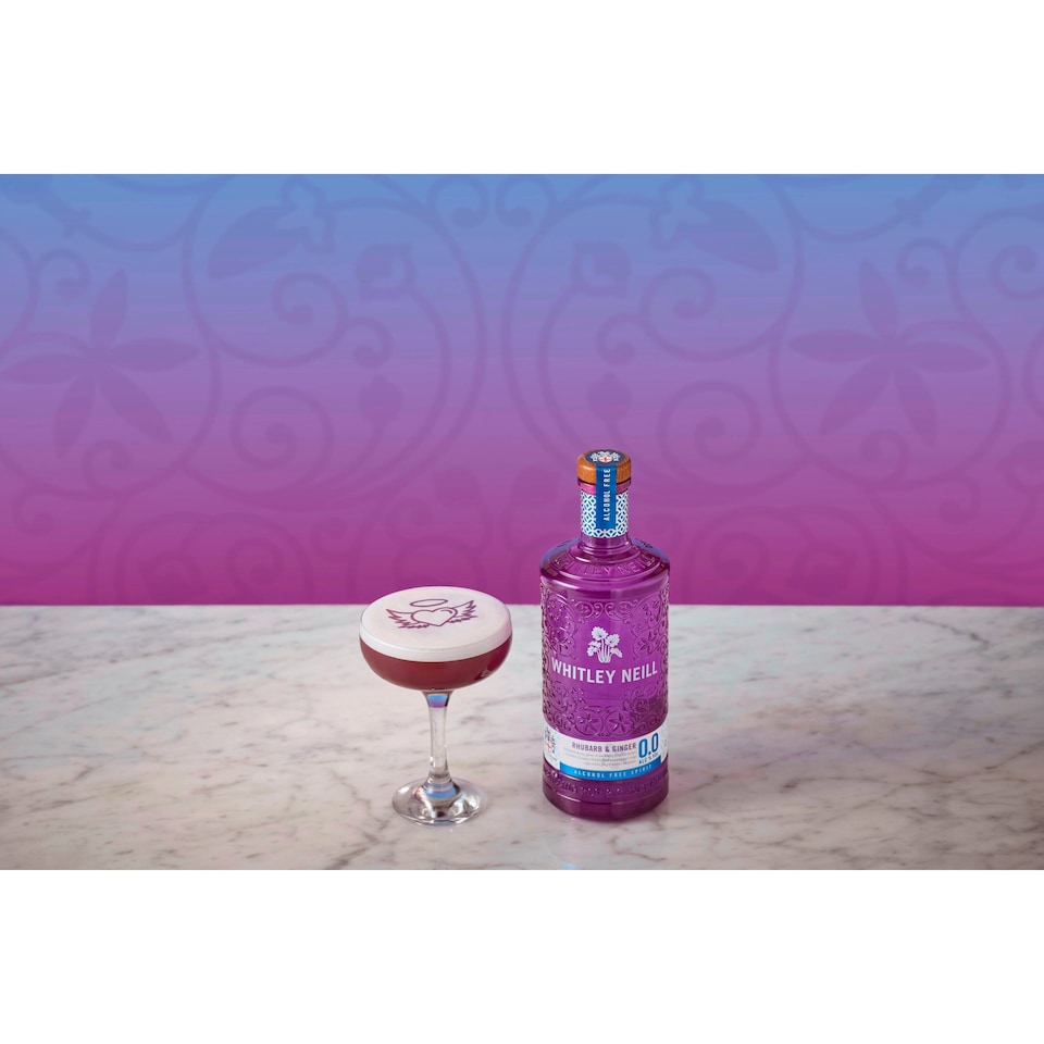 image 1 of Whitley Neill Rhubarb and Ginger Non alcoholic 0.0% Gin 70cl