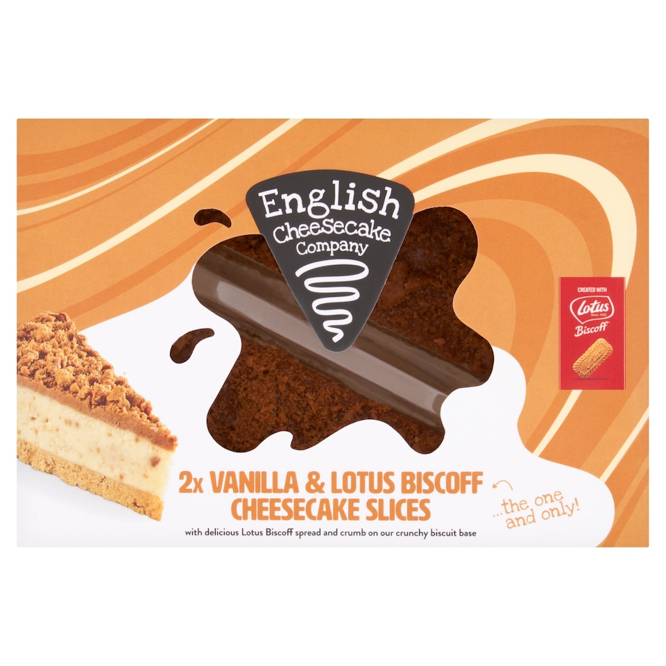 English Cheesecake Company Ltd Vanilla Cheesecake With Lotus Biscoff 214G