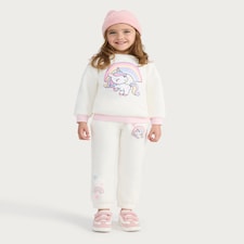 F&F Girls Cotton Rich Unicorn Sweatshirt in White
