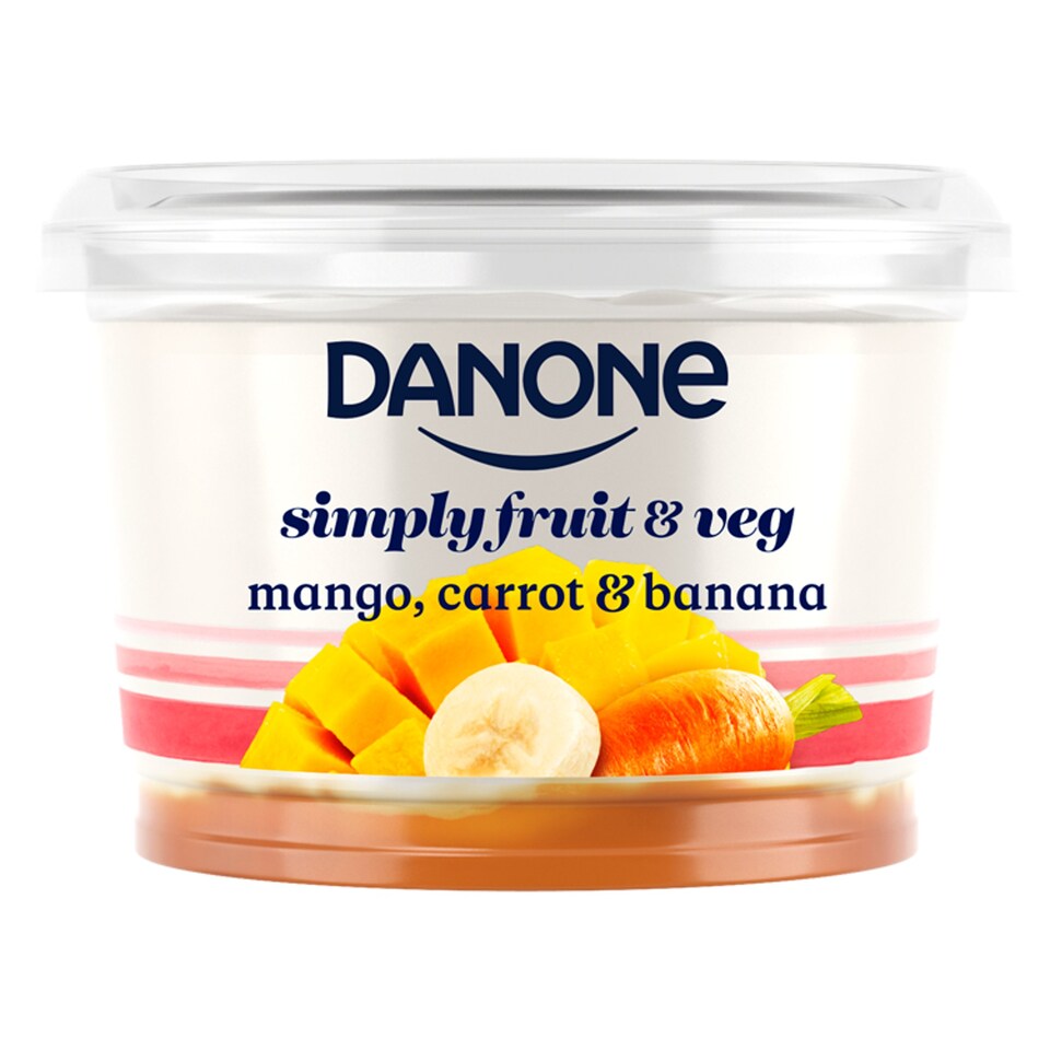 Danone Simply Fruit And Veg. Mango Carrot Banana 450G Tesco Groceries