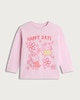 image 4 of Peppa Pig Pure Cotton Happy Days Long Sleeved Top in Pink
