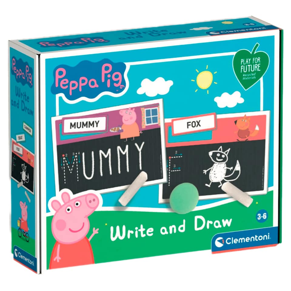 Peppa pig write and draw