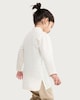 image 3 of F&F Boys Button Placket Kurta in Cream