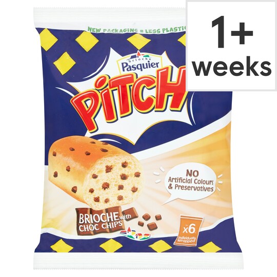 Pitch Chocolate Chip Brioche Roll 6 Pack Tesco Groceries