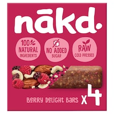 Nakd Berry Delight Fruit & Nut Bars 4X35g