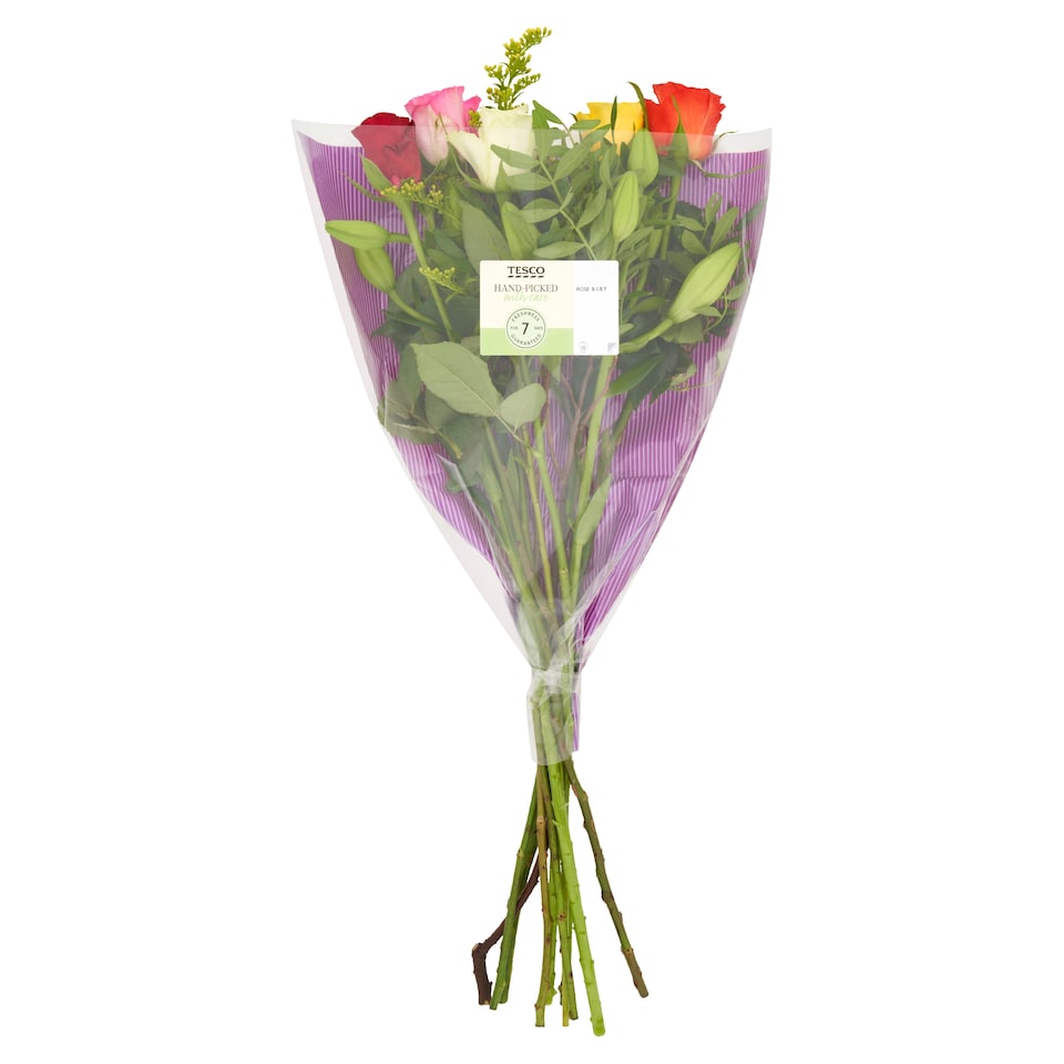 Tesco Rose & Lily Flowers Bouquet