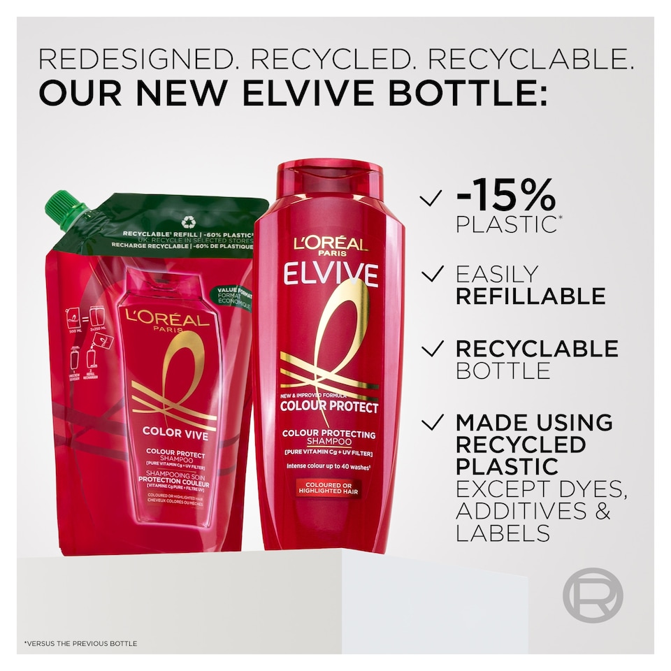 image 1 of L'Oreal Elvive Colour Protect Shampoo 400Ml