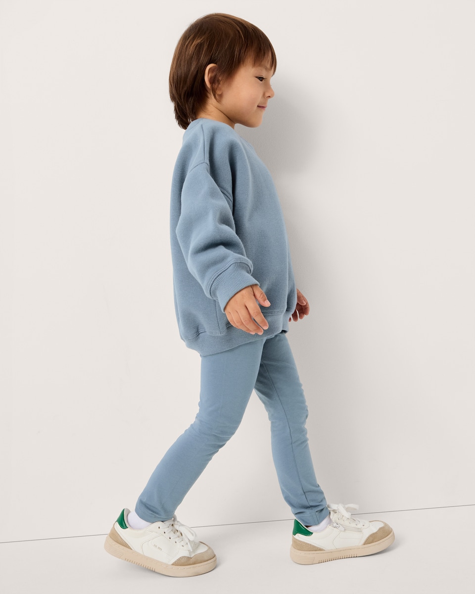 image 1 of F&F Boys 3-Pack Cotton Rich Leggings in Blue