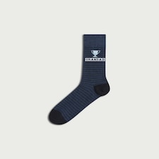 F&F Cotton Rich Grandad Ankle Socks in Multi