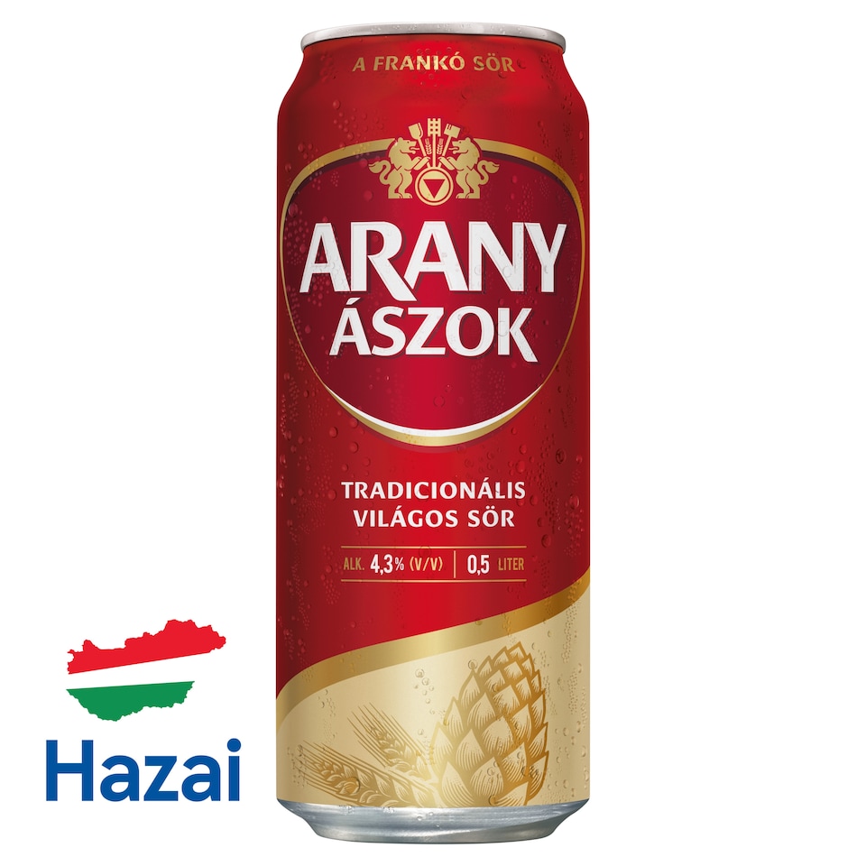 Arany Ászok Traditional Light Beer 4,3% 0,5 l