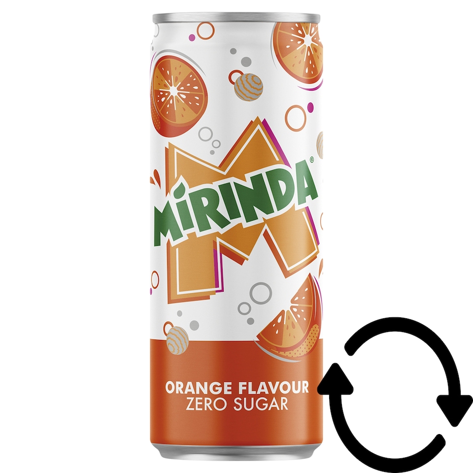 Mirinda energiamentes narancsízű szénsavas üdítőital édesítőszerekkel 330 ml