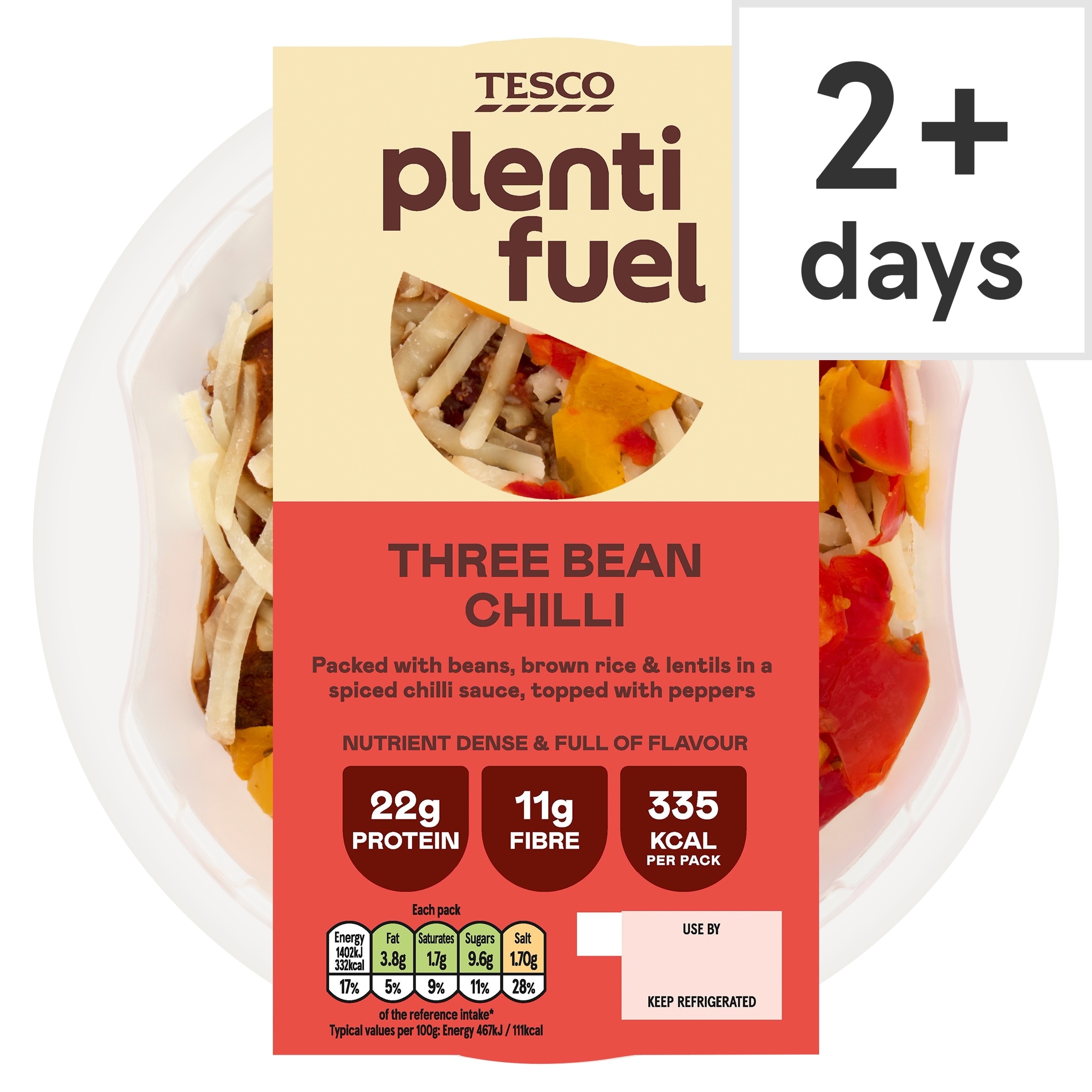 Tesco Plentifuel Three Bean Chilli 300g