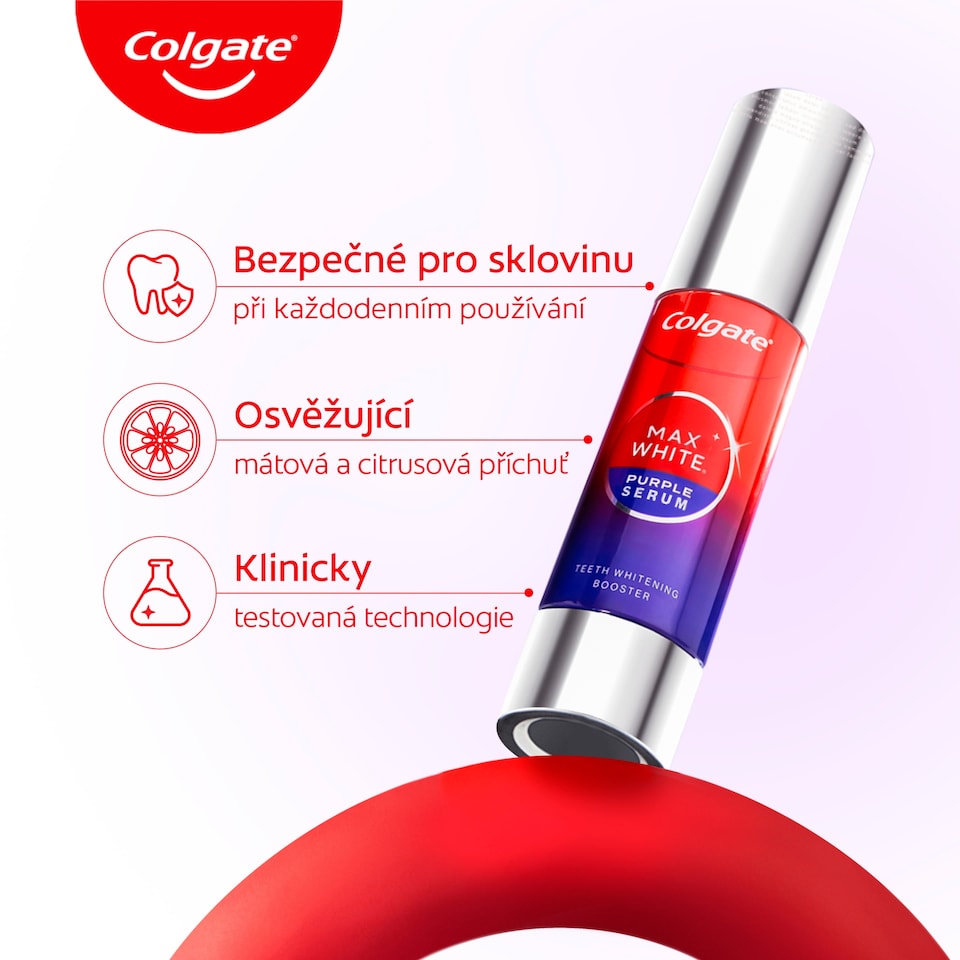 Obrázek 1 pro produkt Colgate Max White Purple Serum bělicí sérum 40ml