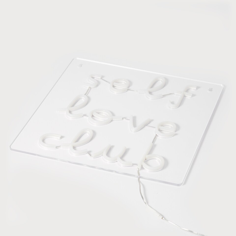 image 1 of Paperchase x Mélanie Johnsson Valentines Neon Wall Sign