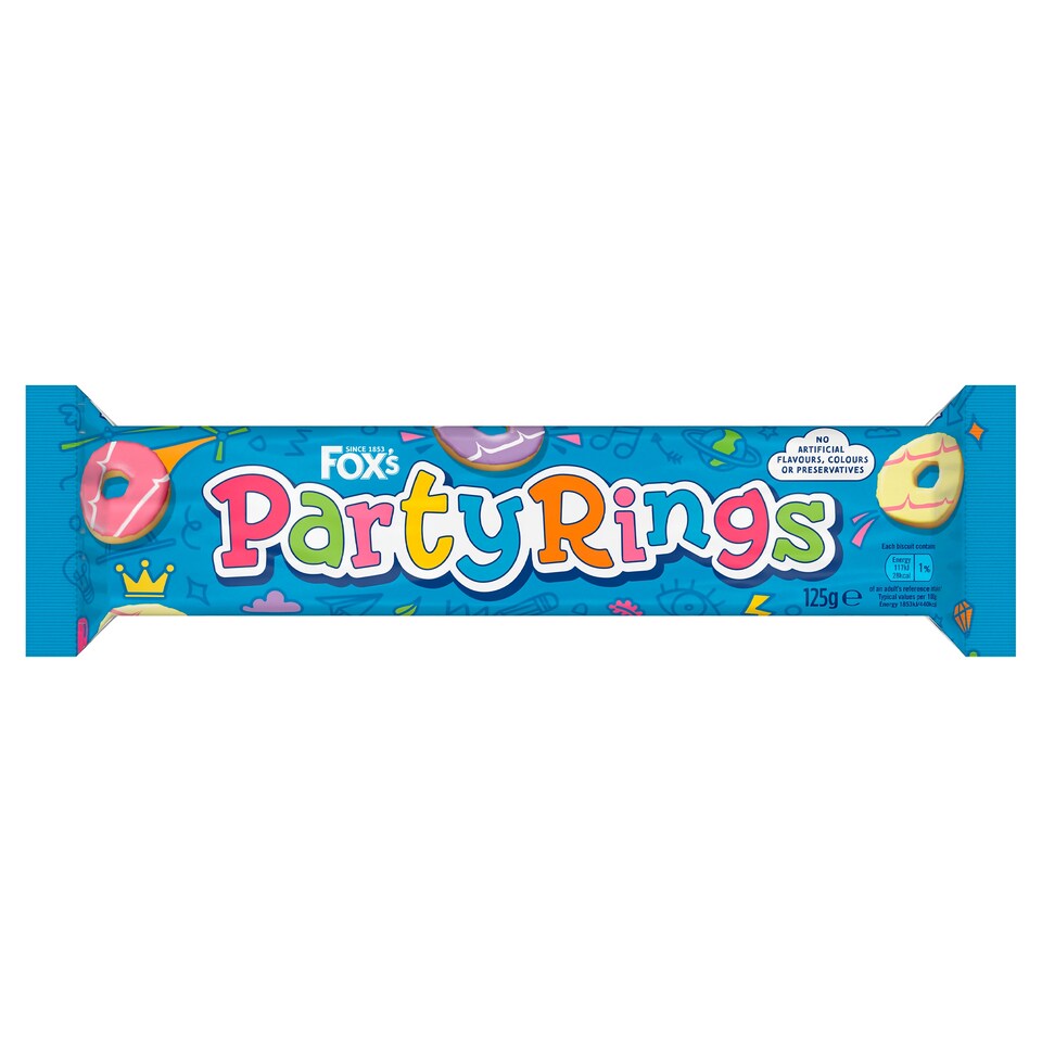 image 1 of Fox's Party Rings Biscuits 125G
