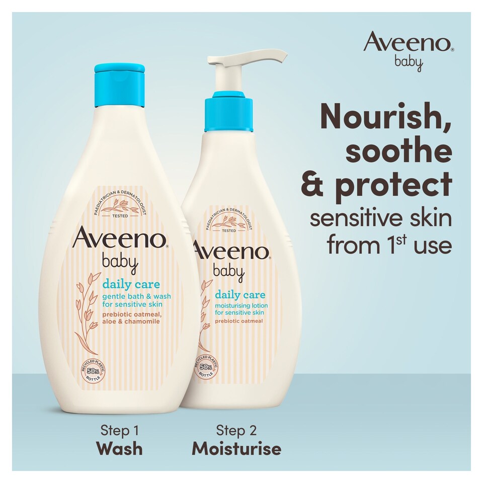 image 1 of Aveeno Baby Daily Care Gentle Bath & Wash For Sensitive Skin 400ml