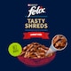 obrázok 2 z Felix Tasty Shreds kapsičky pre mačky hovädzie, kura v šťave 4 x 80 g