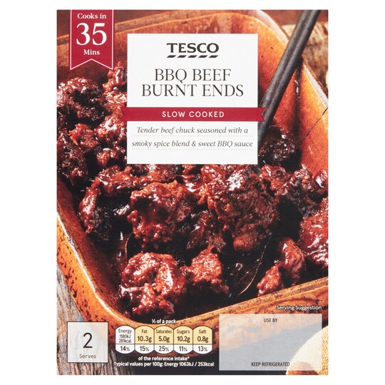 Tesco Bbq Beef Burnt Ends 360G Tesco Groceries