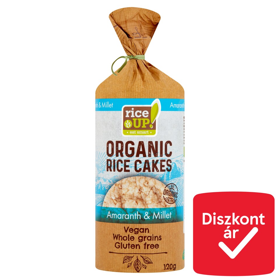image 1 of RiceUp! Eat Smart Brown Rice Cakes with Amaranth and Millet 120 g