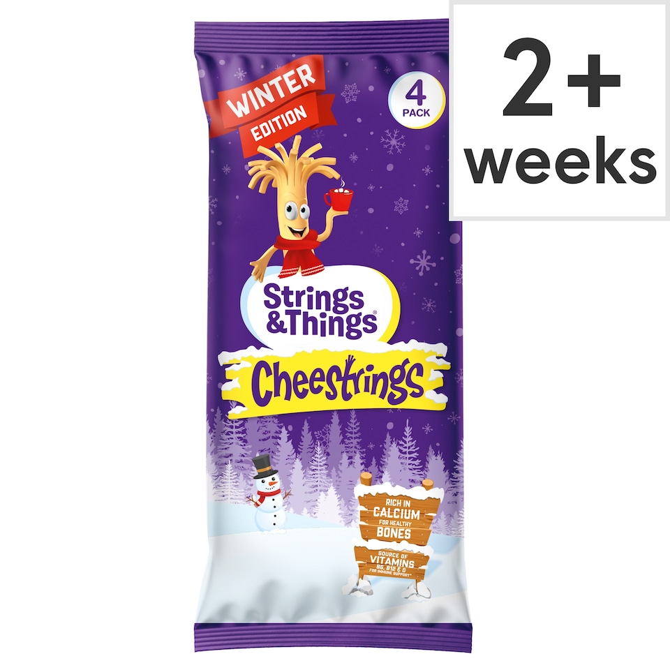 image 1 of Cheestrings Original Cheese Snacks 4 Pack 80G