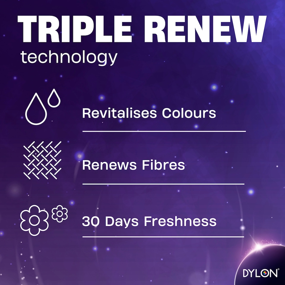 image 1 of Dylon colour detergent Renew for all Black and Dark Clothes 60 washes 3 liters