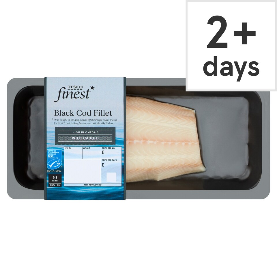 Tesco Finest Black Cod Fillet Tesco Groceries