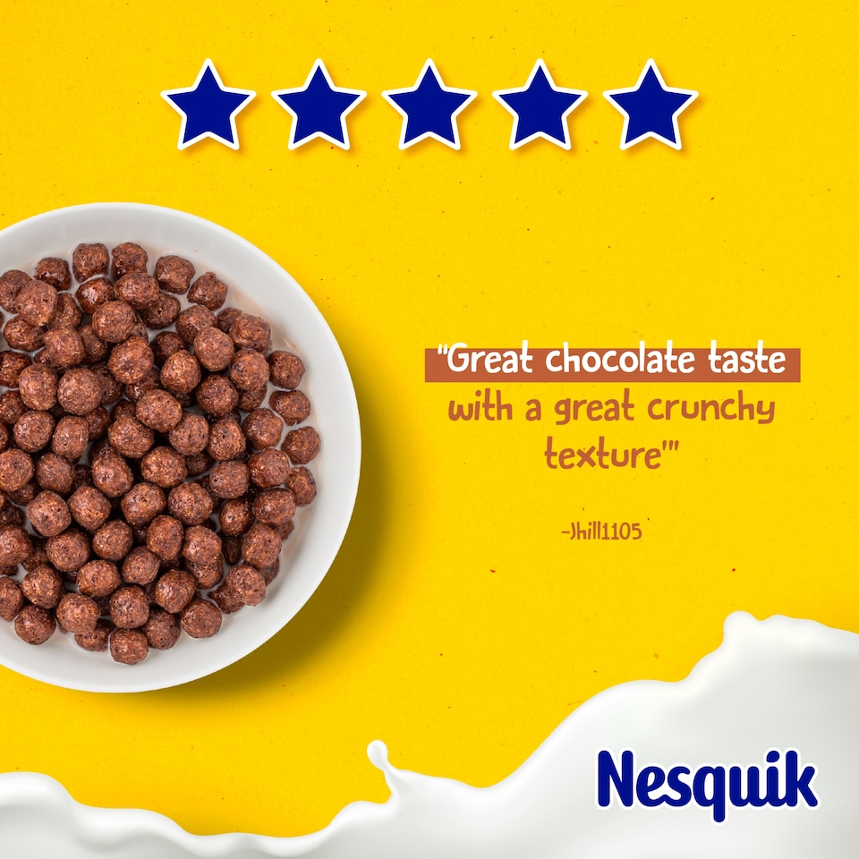 image 1 of Nestlé Nesquik Chocolate Breakfast Cereal 375g