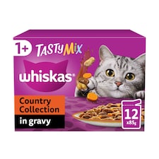 Whiskas Country Collection Mix Cat Food Pouches in Gravy 12x85g