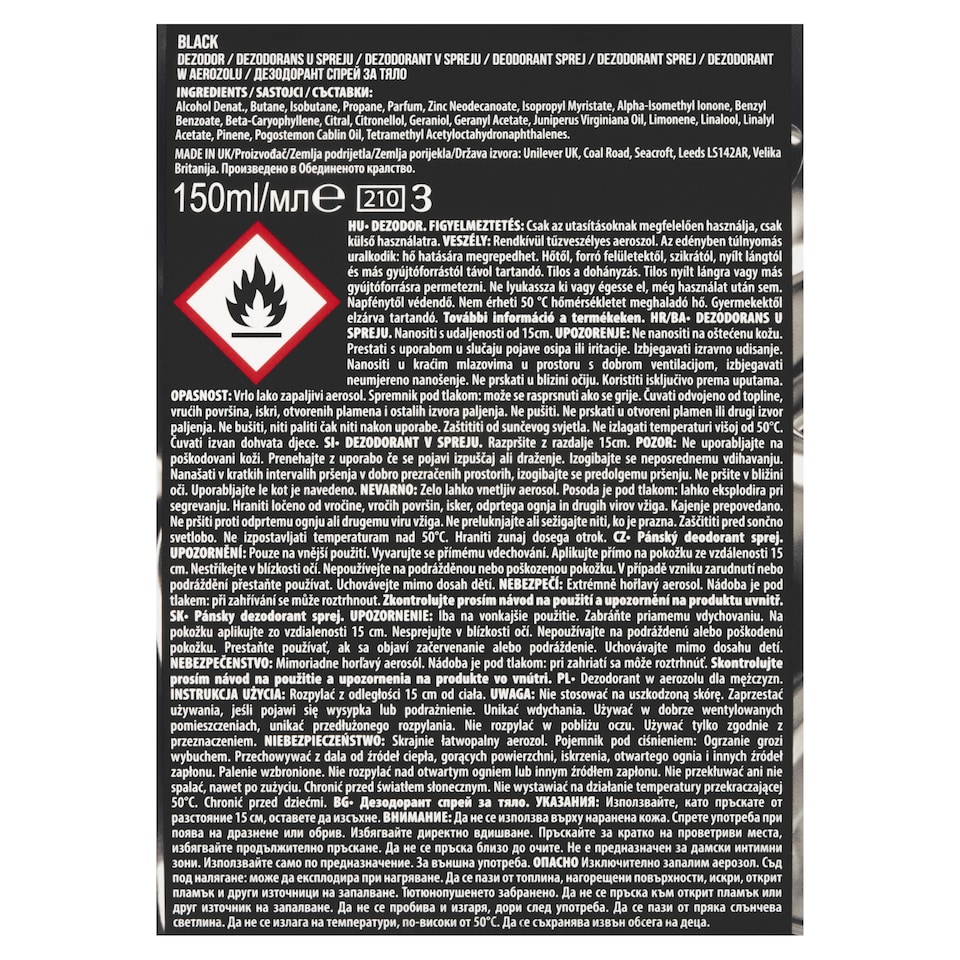 Obrázek 1 pro produkt Axe Black kosmetická taška pro muže