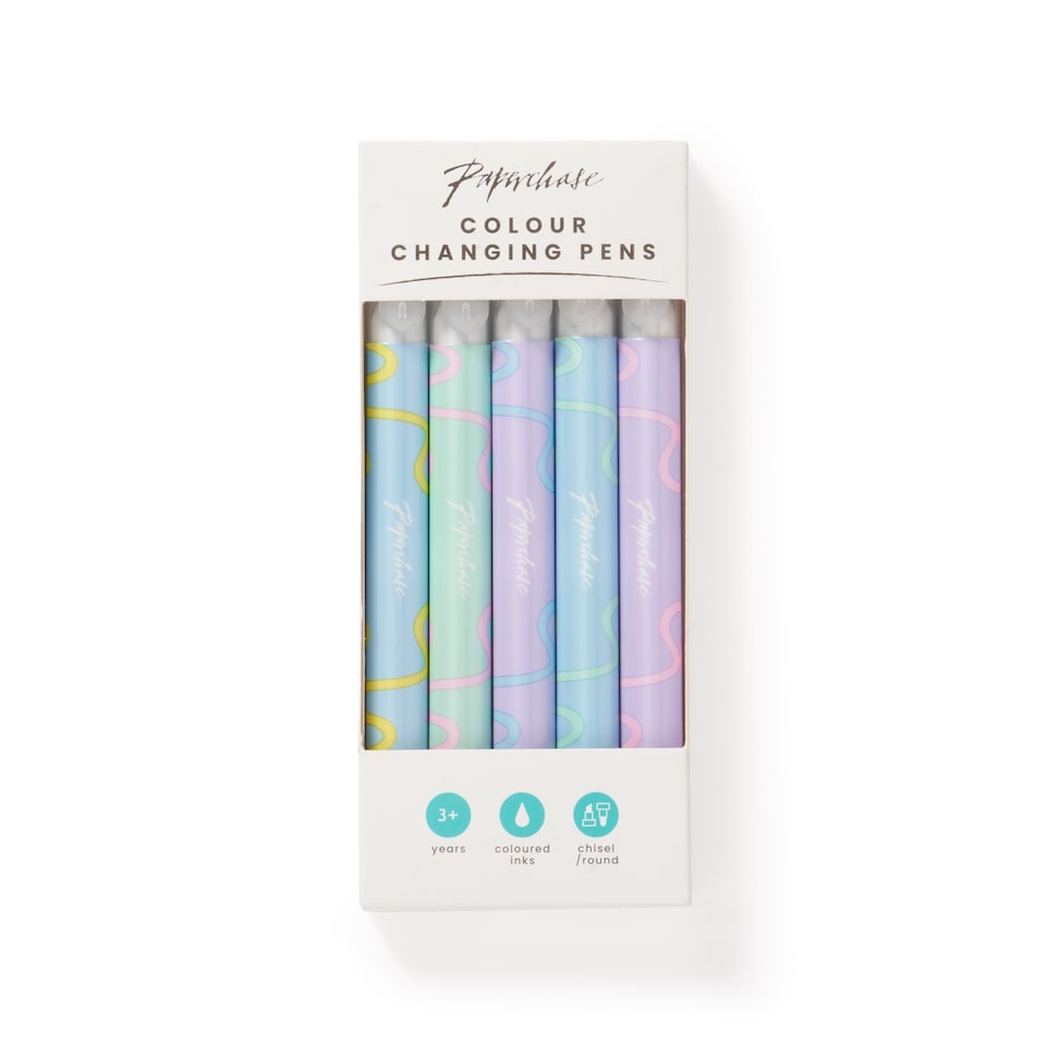 image 1 of Paperchase Ombre 5 Pack Colouring Changing Pens