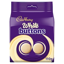 Cadbury White Giant Buttons Chocolate Bag 110g