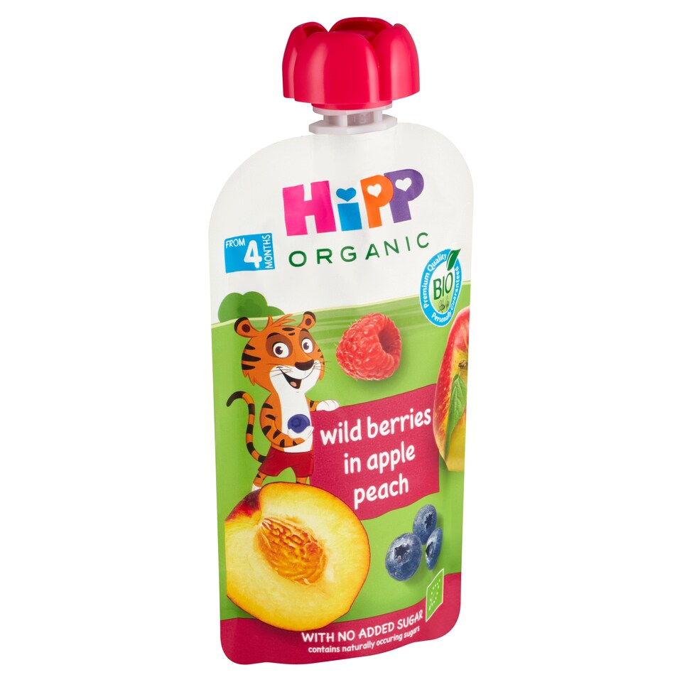 obrázok 1 z HiPP Bio jablko-broskyne-lesné ovocie 100 g