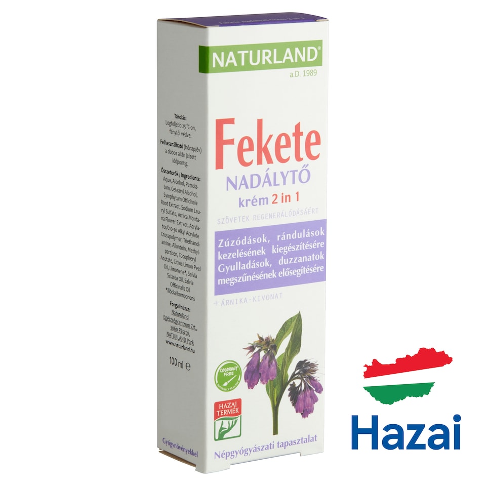 Naturland 2 in 1 fekete nadálytő krém 100 ml